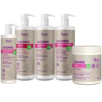 Kit Apice Cachos Nutritivo Shampoo 1L Condicionador 1L Ativador Modelador 1L Gelatina 500ml Máscara 500g