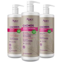 Kit Apice Cachos Nutritivo Shampoo 1L Condicionador 1L Ativador Modelador 1L Kit Apice Cachos Nutritivo Shampoo 1L Condicionador 1L Ativador Modelador 1L