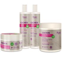 Kit Apice Cachos Nutritivo Shampoo 300ml Condicionador 300ml Máscara 300g Ativador Modelador 500g