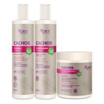 Kit Ápice Cachos Shampoo, Condicionador e Creme 500g