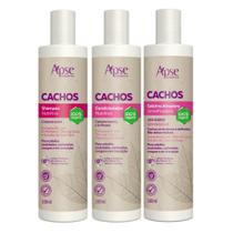 Kit Apice Cachos Shampoo Condicionador Gelatina Ativadora Cachos 300ml Kit Apice Cachos Shampoo Condicionador Gelatina Ativadora Cachos 300ml