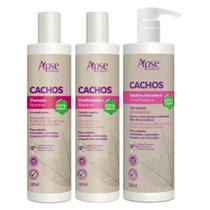 Kit Apice Cachos Shampoo Condicionador Gelatina Ativadora Cachos 500ml Kit Apice Cachos Shampoo Condicionador Gelatina Ativadora Cachos 500ml