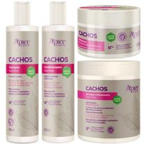 Kit Apice Cachos Shampoo Condicionador Mascara Ativador Cachos Profissional Apse Completo Kit Apice Cachos Shampoo Condicionador Mascara Ativador Cachos Profissional Apse Completo