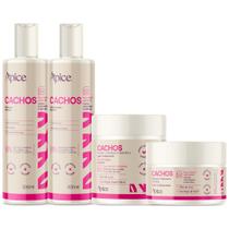 Kit Apice Cachos Shampoo + Condicionador + Mascara + Ativador Nova Fragrância Completo