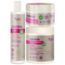 Kit Apice Cachos Shampoo Mascara Ativador Cachos Profissional Completo