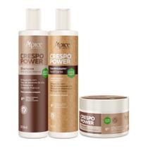 Kit Ápice Cosméticos Crespo Power Shampoo, Condicionador e Máscara 300g Kit Ápice Cosméticos Crespo Power Shampoo, Condicionador e Máscara 300g