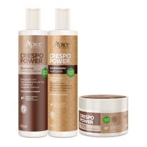 Kit Ápice Cosméticos Crespo Power Shampoo, Condicionador e Máscara 300g