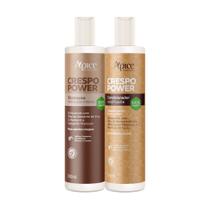 Kit Ápice Cosméticos Crespo Power Shampoo, Condicionador