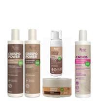 Kit Apice Crespo Power 5 Produtos - Co Wash E Cond. E Másc. E Gelatina E Mousse Kit Apice Crespo Power 5 Produtos - Co Wash E Cond. E Másc. E Gelatina E Mousse