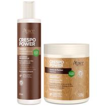 Kit Apice Crespo Power Creme De Pentear Gelatina Ativadora 300ml Kit Apice Crespo Power Creme De Pentear Gelatina Ativadora 300ml