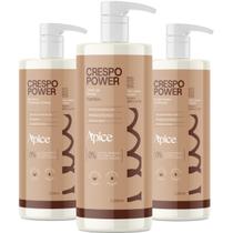 Kit Apice Crespo Power Shampoo 1L Condicionador 1L Creme de Pentear 1L