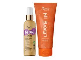 Kit apice glow spray hidratante 120ml e leave in 300g Kit apice glow spray hidratante 120ml e leave in 300g