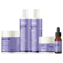 Kit Apice Mirrafix 5 Itens Tratamento Capilar Completo Cabelo Vegano Curvaturas Acidificante