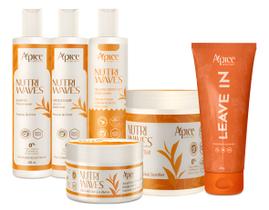 Kit Apice Nutri Waves Completo Cabelo 6 Produtos + Leave In Kit Apice Nutri Waves Completo Cabelo 6 Produtos + Leave In