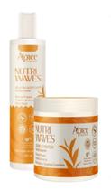 Kit Apice Nutri Waves Gelatina 300ml E Creme De Pentear 500g Kit Apice Nutri Waves Gelatina 300ml E Creme De Pentear 500g