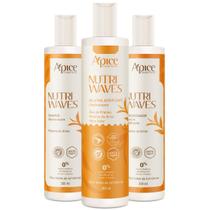 Kit Apice Nutri Waves Shampoo 300ml Condicionador 300ml Gelatina 300ml Kit Apice Nutri Waves Shampoo 300ml Condicionador 300ml Gelatina 300ml