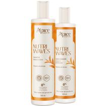 Kit Apice Nutri Waves Shampoo 300ml Condicionador 300ml Kit Apice Nutri Waves Shampoo 300ml Condicionador 300ml