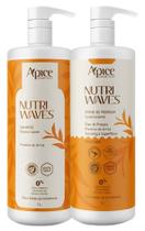 Kit Apice Nutri Waves Shampoo E Creme De Pentear 1l Kit Apice Nutri Waves Shampoo E Creme De Pentear 1l