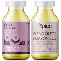 Kit Apice Óleo Vegetal Semente de Uva 7ml Blend Óleos Amazônicos 7ml