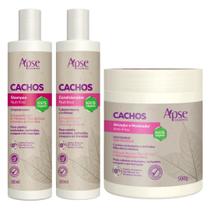 Kit Apice Shampoo Condicionador Ativador De Cachos Tratamento Capilar Cacheado Apse Profissional Kit Apice Shampoo Condicionador Ativador De Cachos Tratamento Capilar Cacheado Apse Profissional