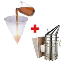 Kit Apicultura coador p/ Mel + Fumegador em aço Galvanizado Kit Apicultura coador p/ Mel + Fumegador em aço Galvanizado