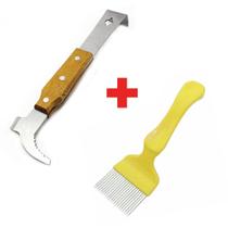 Kit Apicultura Formão Inox + Garfo Desoperc inox 21 pin Kit Apicultura Formão Inox + Garfo Desoperc inox 21 pin