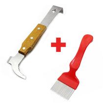 Kit Apicultura Formão Inox + Garfo Desoperculador 21 Pin Kit Apicultura Formão Inox + Garfo Desoperculador 21 Pin