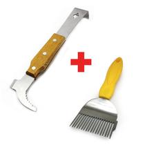 Kit Apicultura Formão Inox + Garfo Desoperculador Inox Kit Apicultura Formão Inox + Garfo Desoperculador Inox