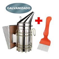 Kit Apicultura Fumegador Galvanizado + Garfo 21 Pin Inox - ARBORETHO