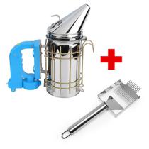 Kit Apicultura Fumegador USB + Garfo Invertido Duplo Inox Kit Apicultura Fumegador USB + Garfo Invertido Duplo Inox