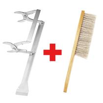 Kit Apicultura Saca-Quadros com formão + Vassoura Abelha