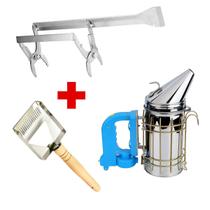 Kit Apicultura Saca Quadros + Fumegador USB + Garfo Invert. Kit Apicultura Saca Quadros + Fumegador USB + Garfo Invert.