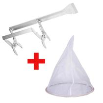 Kit Apicultura Saca Quadros inox + Coador de Nylon para Mel