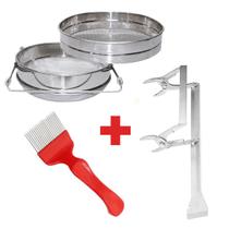 Kit Apicultura Saca Quadros + Peneira + Garfo 21 pin Reto Kit Apicultura Saca Quadros + Peneira + Garfo 21 pin Reto