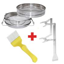 Kit Apicultura Saca Quadros + Peneira + Garfo Reto 21 pin Kit Apicultura Saca Quadros + Peneira + Garfo Reto 21 pin