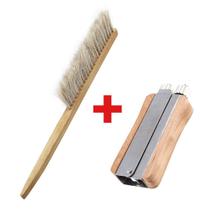 Kit Apicultura Vassoura Escova + Tensionador de Arames Kit Apicultura Vassoura Escova + Tensionador de Arames