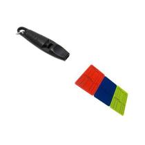 Kit Apito 100 decibeis e Cartão de Juiz Arbitragem Arbitro Mesário de Futebol Futsal Profissional Kit Apito 100 decibeis e Cartão de Juiz Arbitragem Arbitro Mesário de Futebol Futsal Profissional