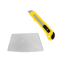 Kit Aplicação Papel Parede Com Espátula + Estilete Kit Aplicação Papel Parede Com Espátula + Estilete