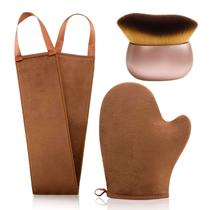 Kit aplicador de bronzeamento FUNAN com luva macia, alça de loção para as costas