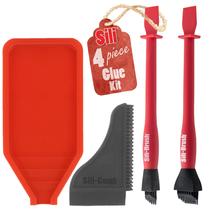 Kit aplicador de cola Sili, pincel antiaderente de cola para madeira, silicone Kit aplicador de cola Sili, pincel antiaderente de cola para madeira, silicone