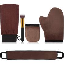 Kit aplicador de luva autobronzeadora Boao, 5 peças com pincel Kit aplicador de luva autobronzeadora Boao, 5 peças com pincel