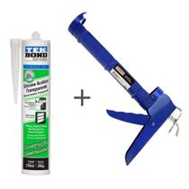 Kit Aplicador de Silicone Fechado Starfer + 1 Silicone Tubo Vedação Box Pia Louça Incolor 256g Kit Aplicador de Silicone Fechado Starfer + 1 Silicone Tubo Vedação Box Pia Louça Incolor 256g