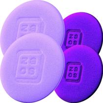 Kit Aplicador Zacs Mini e Grande Macio de Espuma Para Aplicar Produto Pretinho Cera Selante