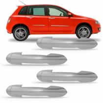 Kit Aplique Capa De Maçaneta Cromada Stilo - Para 4 Portas