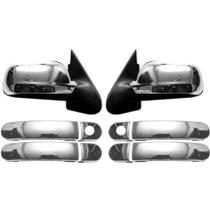 Kit Aplique Capa Maçaneta e Retrovisor Cromado para Gol G3 G4 Santana Golf Kit Aplique Capa Maçaneta e Retrovisor Cromado para Gol G3 G4 Santana Golf