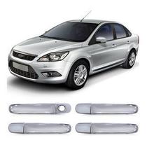 Kit Aplique Capa Maçaneta Ford Focus 2009 A 2013 Cromado