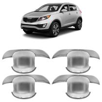 Kit Aplique Concha Maçaneta KSportage 2011 2012 2013 2014 Cromado Kit Aplique Concha Maçaneta KSportage 2011 2012 2013 2014 Cromado