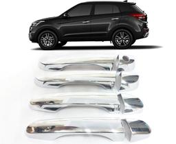 Kit Aplique Cromado Capa Maçanetas Hyundai Creta 2017-2019