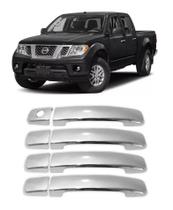 Kit Aplique Cromado Capa Maçanetas Nissan Frontier 2008-2016