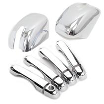 Kit Aplique Cromado Capa Retrovisor Maçaneta Sem Keyless Jeep Renegade 2015 à 2021